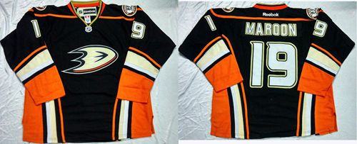 Ducks #19 Patrick Maroon Black Home Stitched NHL Jersey