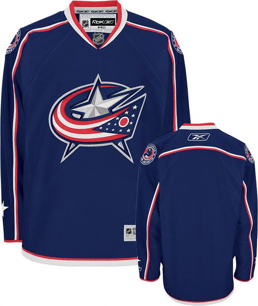 Blue Jackets Blank Stitched Blue NHL Jersey