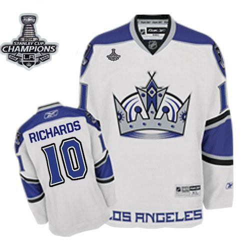 Kings #10 Mike Richards White Third 2014 Stanley Cup Champions Stitched NHL Jersey