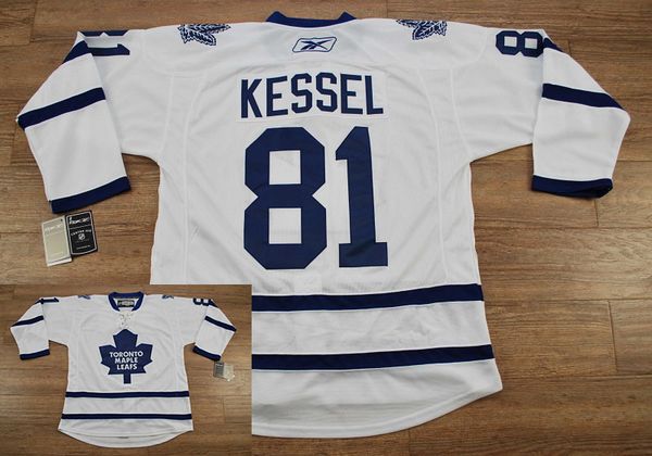 Maple Leafs #81 Phil Kessel Stitched White Road NHL Jersey