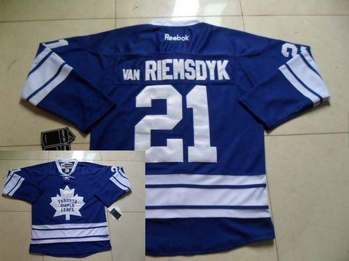 Maple Leafs #21 James Van Riemsdyk Blue Third Stitched NHL Jersey