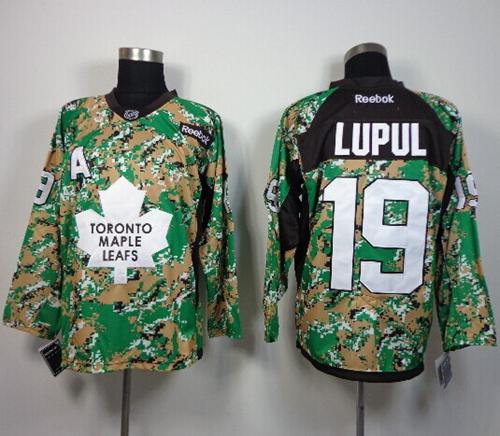 Maple Leafs #19 Joffrey Lupul Camo Veterans Day Practice Stitched NHL Jersey