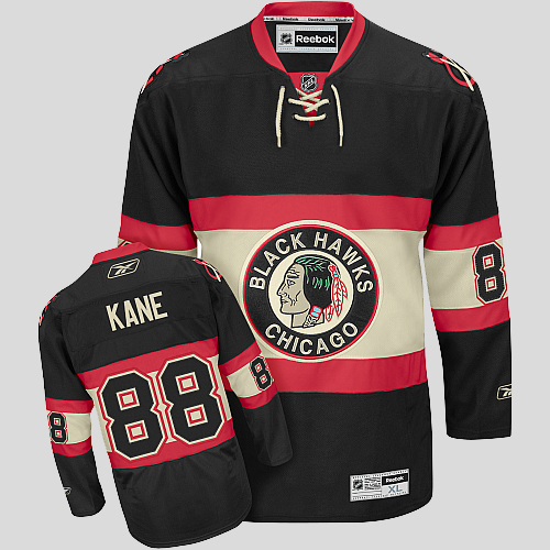 Blackhawks #88 Patrick Kane Black Stitched Youth New Third NHL Jersey