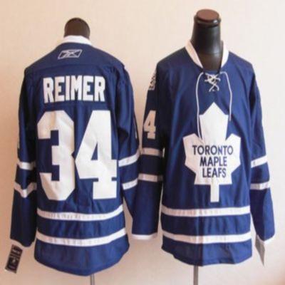 Maple Leafs #34 James Reimer Blue Stitched Youth NHL Jersey