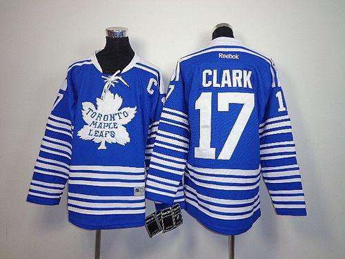 Maple Leafs #17 Wendel Clark Blue 2014 Winter Classic Stitched Youth NHL Jersey