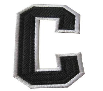 Stitched NHL Patch Philadelphia Flyers Captain Black C Patch