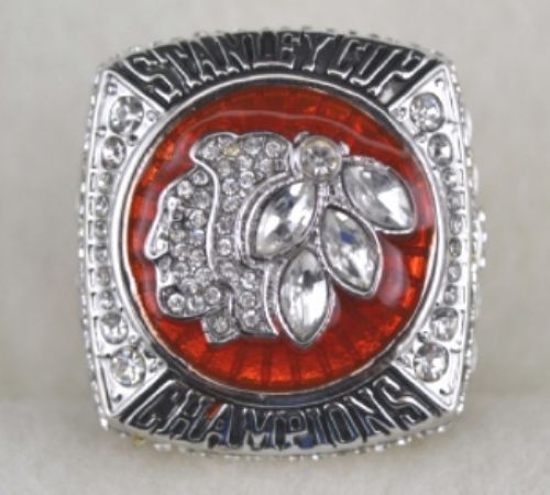 NHL Chicago Blackhawks World Champions Silver Ring_1