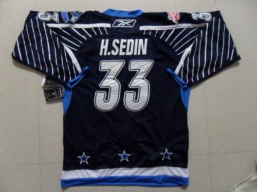 Canucks #33 H.Sedin 2011 All Star Stitched Dark Blue NHL Jersey
