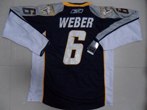 Predators #6 Shea Weber Stitched Dark Blue NHL Jersey