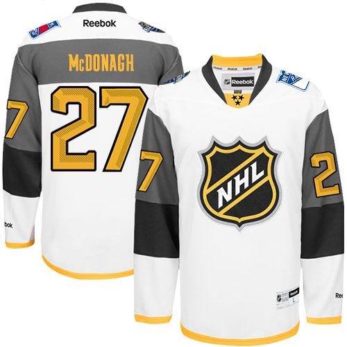 Rangers #27 Ryan McDonagh White 2016 All Star Stitched NHL Jersey