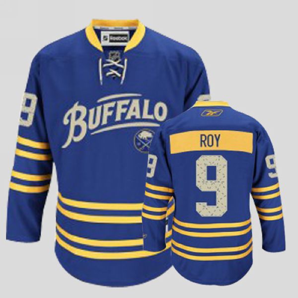 Sabres #9 Derek Roy Stitched Light Blue 2010 New Third 50TH NHL Jersey