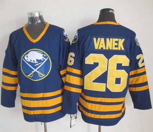 Sabres #26 Thomas Vanek Navy Blue CCM Throwback Stitched NHL Jersey