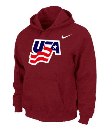 Team USA Graphic Legend Performance Pullover NHL Hoodie Red