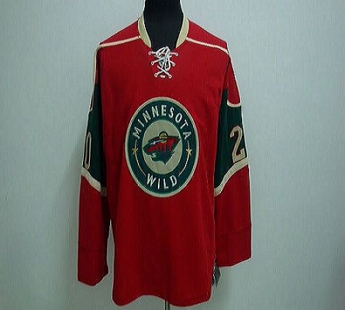 Wild Blank Stitched Red NHL Jersey