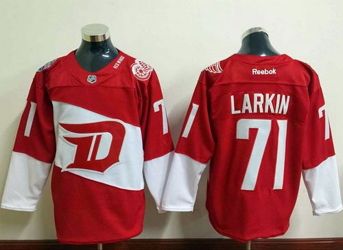 Red Wings #71 Dylan Larkin Red 2016 Stadium Series Stitched NHL Jersey