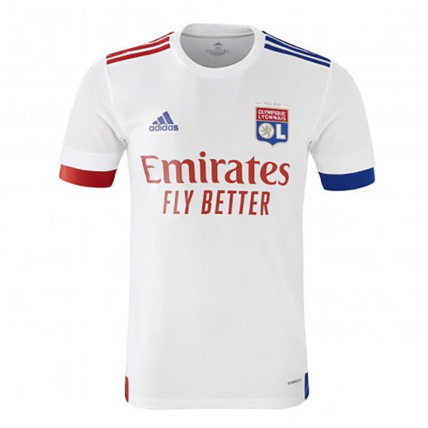 20 21 Olympique Lyon Home Soccer Jersey Shirt