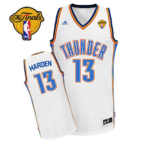 2012 NBA Finals Game Oklahoma City Thunder 13 James Harden Revolution 30 Swingman Home Jersey
