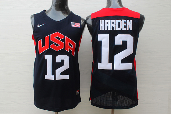 2012 usa jerseys #12 harden blue jerseys