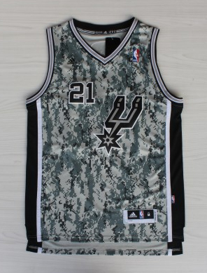 2013 New Season  NBA San Antonio Spurs 21 Tim Duncan New Revolution 30 Swingman Camo Realtree Jersey