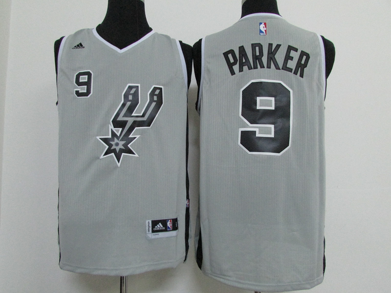 2014   2015  NBA San Antonio Spurs 9 Tony Parker New Revolution 30 Swingman Road Grey Jersey