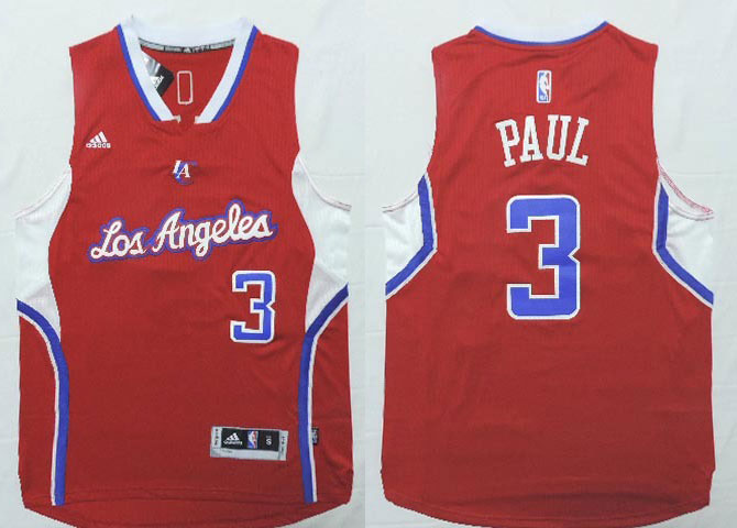 2014 2015  NBA Los Angeles Clippers 3 Chris Paul New Revolution 30 Swingman Red Jersey