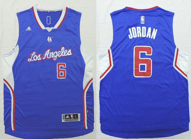 2014 2015  NBA Los Angeles Clippers 6 DeAndre Jordan New Revolution 30 Swingman Blue Jersey