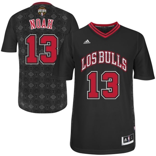 Chicago Bulls #13 Joakim Noah 2014 Noches Enebea Swingman Black Jersey