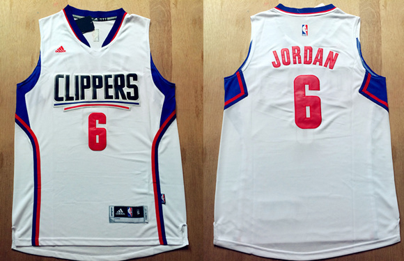 2015   2016  NBA Los Angeles Clippers 6 DeAndre Jordan New Revolution 30 Swingman White Jersey