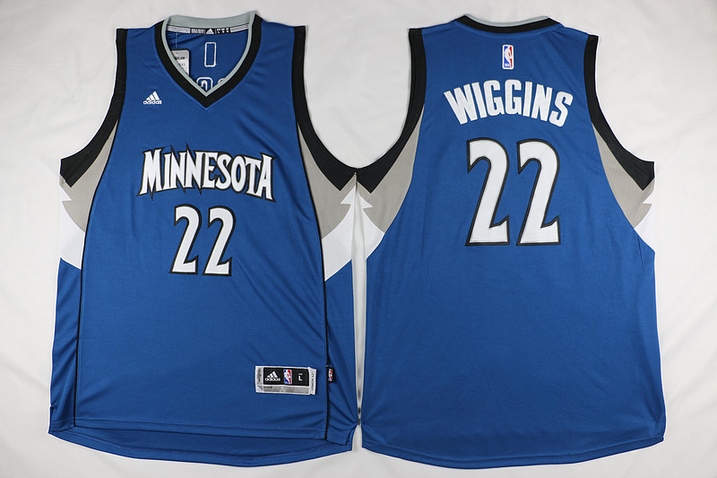 2015   2016  NBA Minnesota Timberwolves 22 Andrew Wiggins Jersey New Revolution 30 Swingman Road Blue Jersey