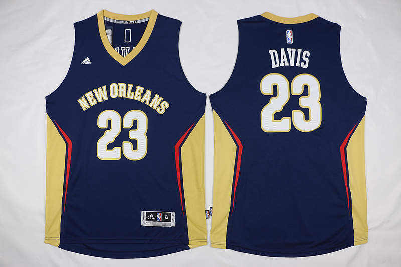 2015   2016  NBA New Orleans Pelicans 23 Anthony Davis New Revolution 30 Swingman Road Blue Jersey