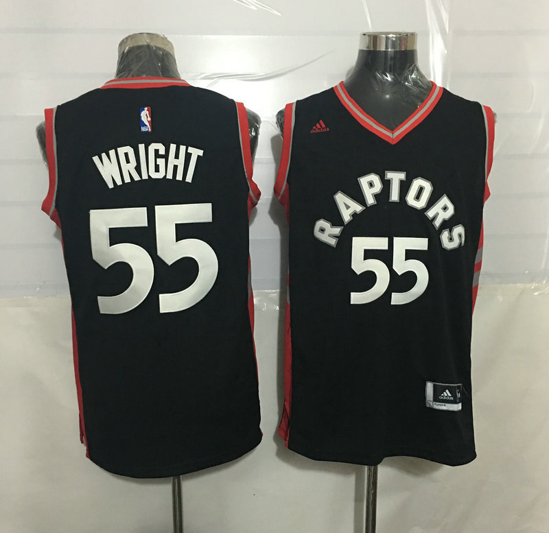 2015   2016  NBA Toronto Raptors 55 Delon Wright New Revolution 30 Swingman Black Jersey