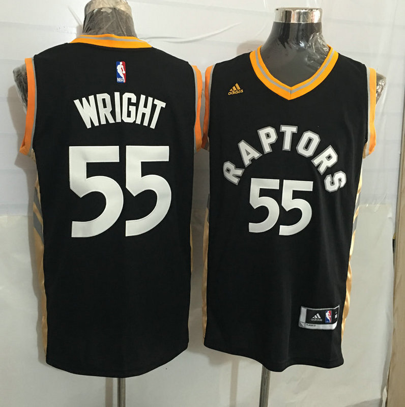 2015   2016  NBA Toronto Raptors 55 Delon Wright New Revolution 30 Swingman Gold Jersey