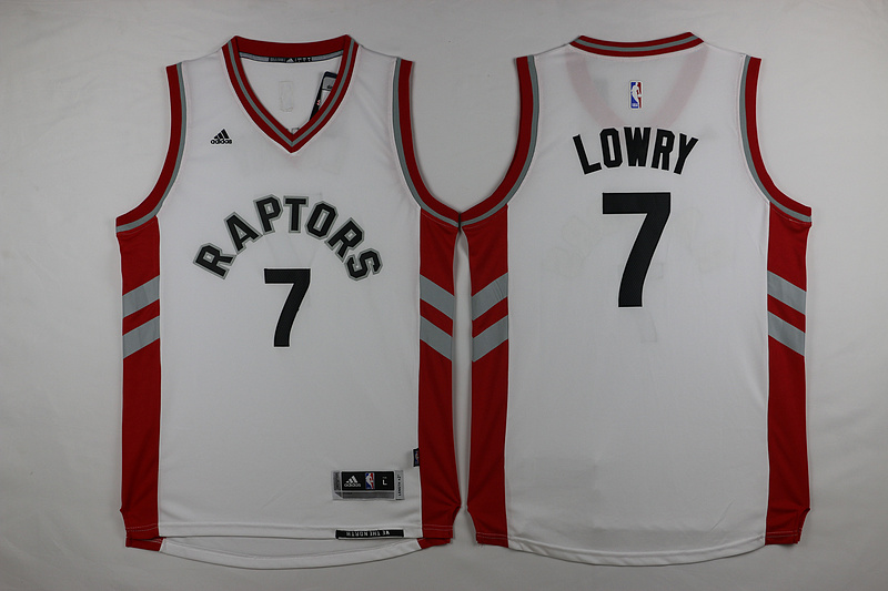 2015   2016  NBA Toronto Raptors 7 Kyle Lowry New Revolution 30 Swingman Home White Jersey