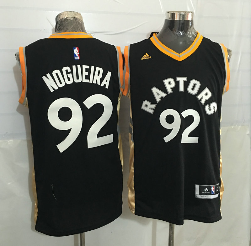 2015   2016  NBA Toronto Raptors 92 Lucas Nogueira New Revolution 30 Swingman Gold Jersey