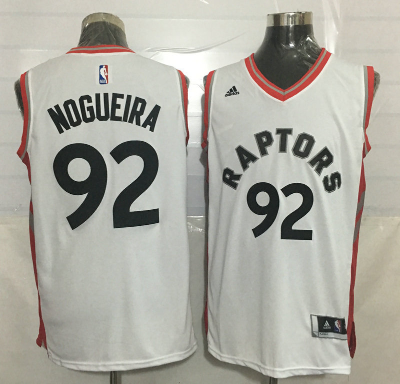 2015   2016  NBA Toronto Raptors 92 Lucas Nogueira New Revolution 30 Swingman White Jersey