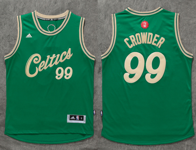2015   2016 NBA Christmas Day jersey Boston Celtics 99 Jae Crowder New Revolution 30 Swingman Green Jersey