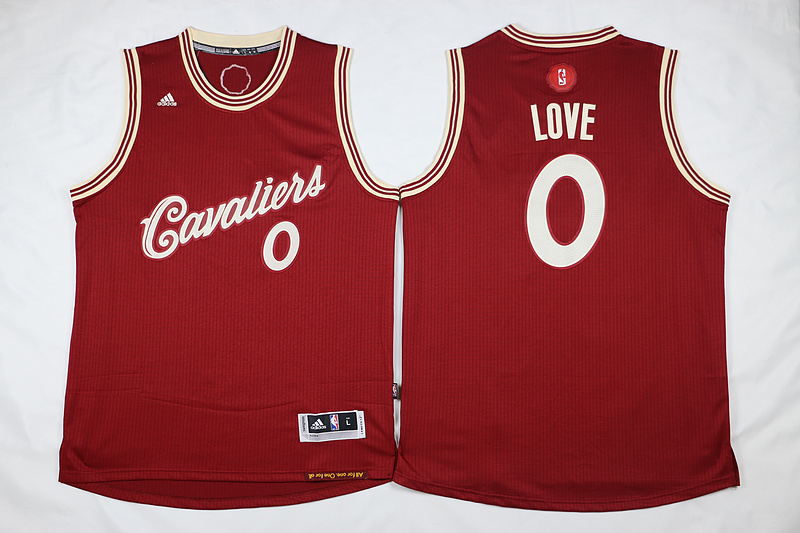 2015   2016 NBA Christmas Day jersey Cleveland Cavaliers 0 Kevin Love New Revolution 30 Swingman Red Jersey