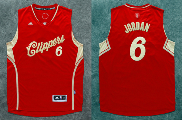 2015   2016 NBA Christmas Day jersey Los Angeles Clippers 6 DeAndre Jordan New Revolution 30 Swingman Red Jersey