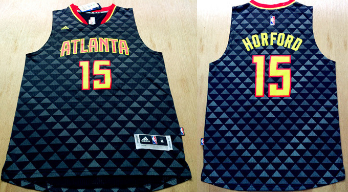 2015 2016  NBA Atlanta Hawks 15 Al Horford New Revolution 30 Swingman Black Jersey