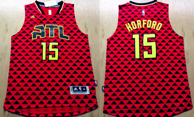 2015 2016  NBA Atlanta Hawks 15 Al Horford New Revolution 30 Swingman Red Jersey