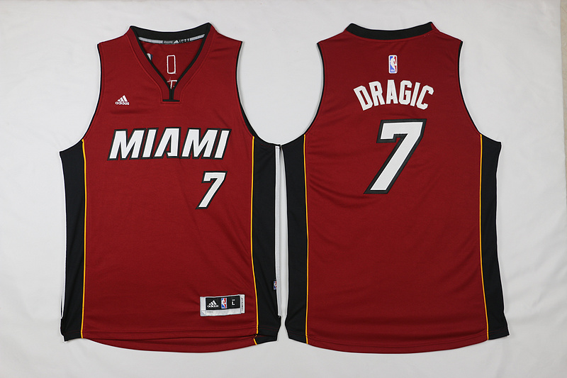 2015 2016  NBA Miami Heat 7 Goran Dragic New Revolution 30 Swingman Red Jersey