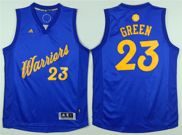 2016 NBA Christmas Day jersey Golden State Warriors 23 Draymond Green Swingman Blue Jersey