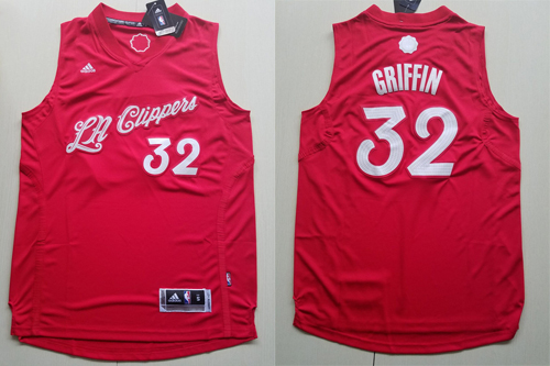 2016 NBA Christmas Day jersey Los Angeles Clippers 32 Blake Griffin New Revolution 30 Swingman Red Jersey