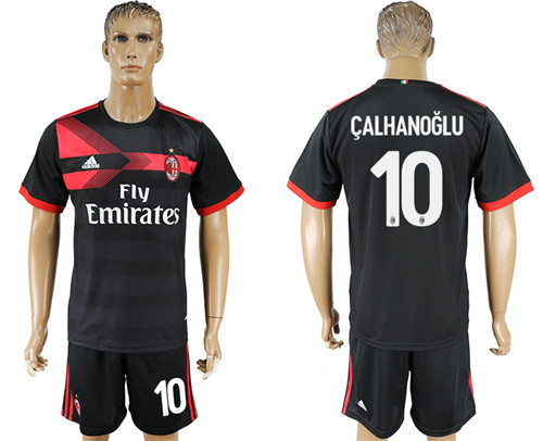 2017 18 AC Milan 10 CALHANOGLU Third Away Soccer Jersey