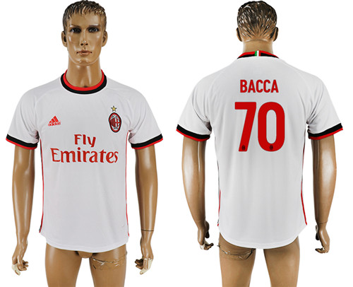 2017 18 AC Milan 70 BACCA Away Thailand Soccer Jersey