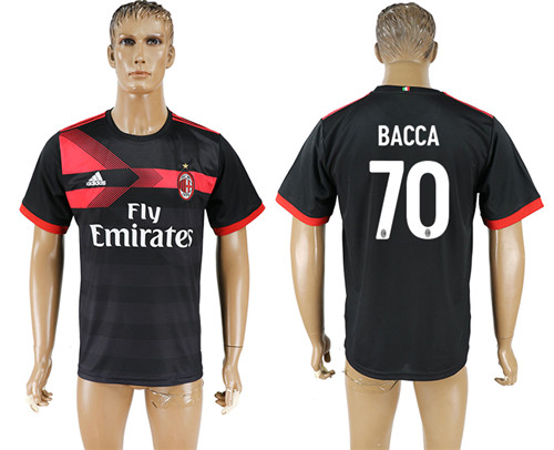 2017 18 AC Milan 70 BACCA Third Away Thailand Soccer Jersey