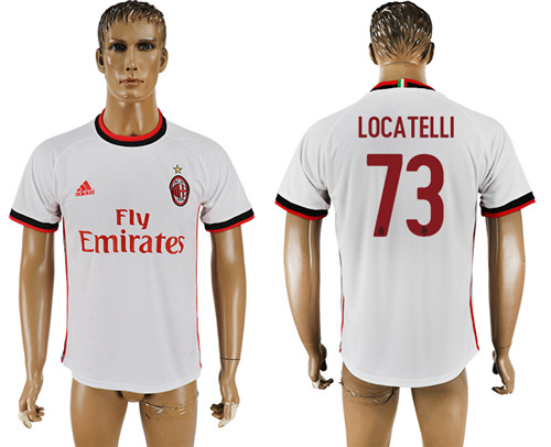 2017 18 AC Milan 73 LOCATELLI Away Thailand Soccer Jersey