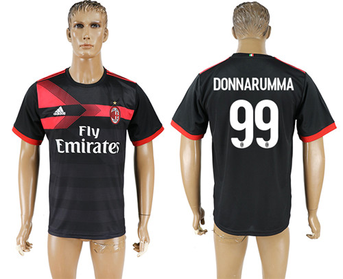 2017 18 AC Milan 99 DONNARUMMA Third Away Thailand Soccer Jersey