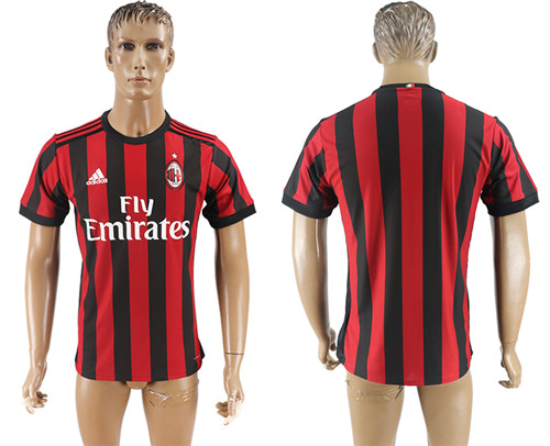 2017 18 AC Milan Home Thailand Soccer Jersey