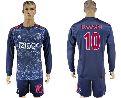 2017 18 Ajax 10 KLAASSEN Away Soccer Jersey